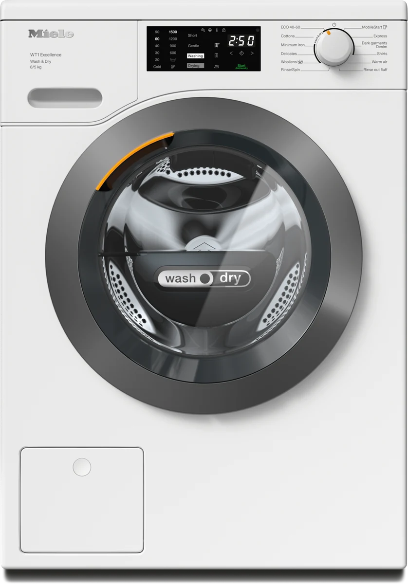Miele WTD165 WPM 8/5kg, Lotus white