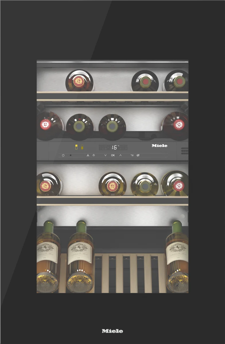 Miele KWT 6422 iG-1, Obsidian Black glass
