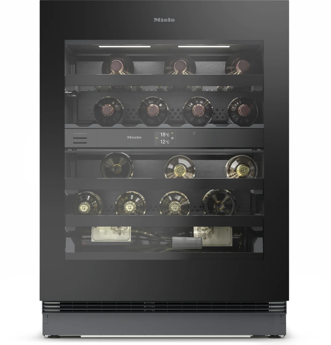 Miele KWTUS 7096 E, Obsidian Black glass